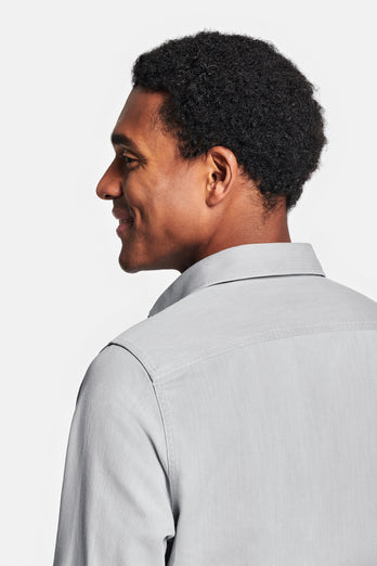 Louis * Die Denim Shirts light grey men's denim shirt | MR MARVIS