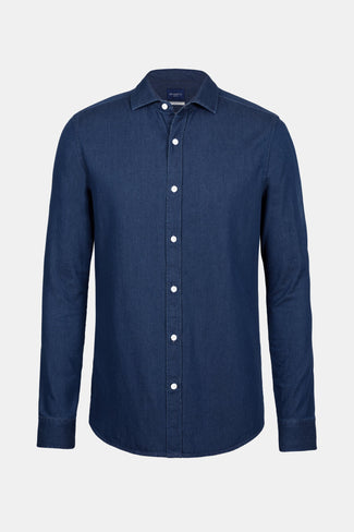 Davis * Die Denim Shirts dark blue men's denim shirt | MR MARVIS