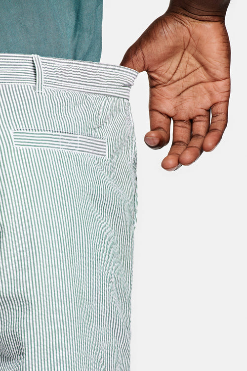 Trawlers * Die Seersucker Shorts – Breite Streifen