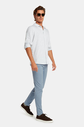 Antarctics * Die Longs grey blue stretch cotton men's trousers | MR MARVIS