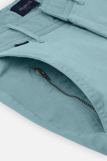 Astons * Die Longs blue green stretch cotton men's trousers | MR MARVIS