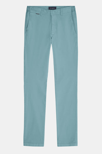 Astons * Die Longs blue green stretch cotton men's trousers | MR MARVIS