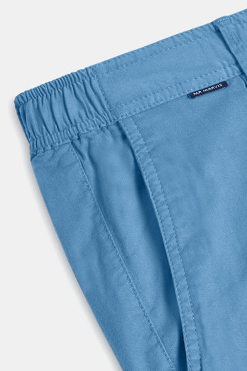 Boulevards * Die Longs mid blue stretch cotton men's trousers | MR MARVIS