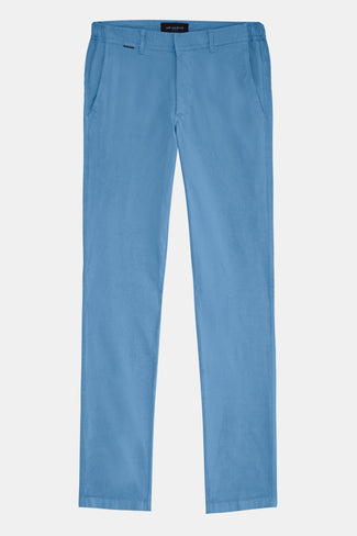 Boulevards * Die Longs mid blue stretch cotton men's trousers | MR MARVIS