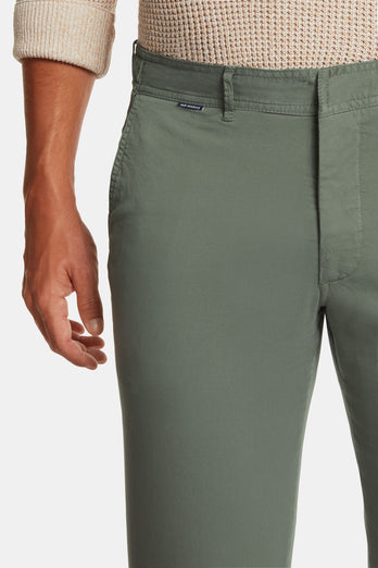 Defenders * Die Longs green stretch cotton men's trousers | MR MARVIS