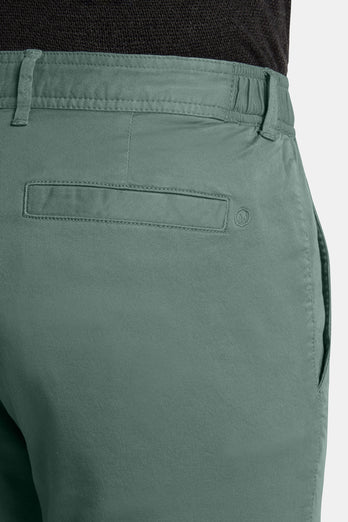 Felsons * Die Longs mid green stretch cotton men's trousers | MR MARVIS