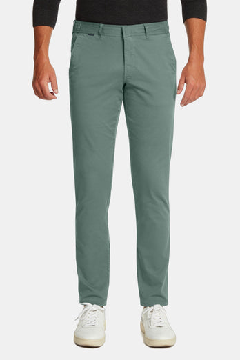 Felsons * Die Longs mid green stretch cotton men's trousers | MR MARVIS