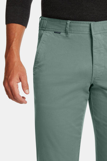 Felsons * Die Longs mid green stretch cotton men's trousers | MR MARVIS