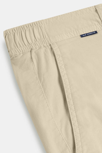 Gazettes * Die Longs beige stretch cotton men's trousers | MR MARVIS