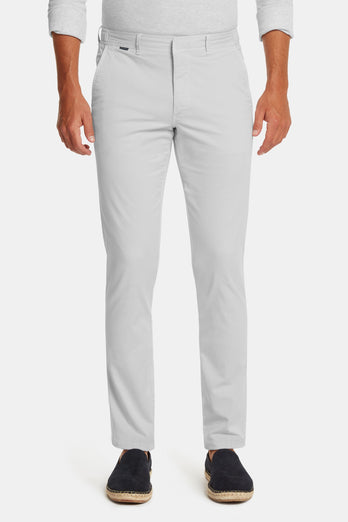 Gullwings * Die Longs light grey stretch cotton men's trousers | MR MARVIS