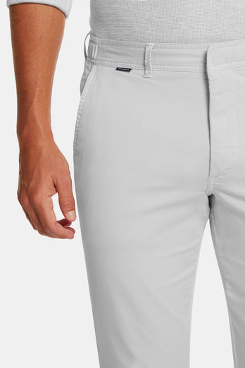 Gullwings * Die Longs light grey stretch cotton men's trousers | MR MARVIS