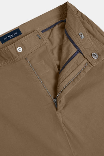 Jones * Die Longs brown stretch cotton men's trousers | MR MARVIS
