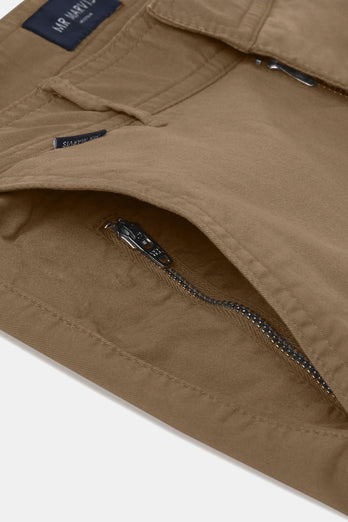 Jones * Die Longs brown stretch cotton men's trousers | MR MARVIS