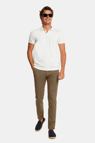 Jones * Die Longs brown stretch cotton men's trousers | MR MARVIS