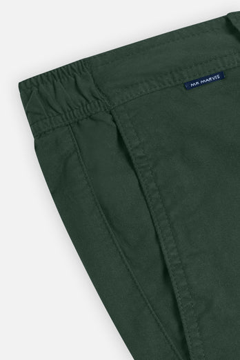 Lakes * Die Longs dark green stretch cotton men's trousers | MR MARVIS
