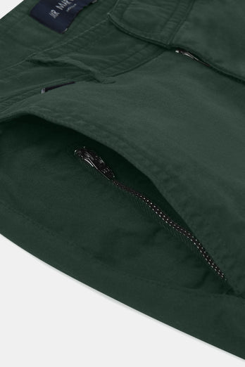 Lakes * Die Longs dark green stretch cotton men's trousers | MR MARVIS