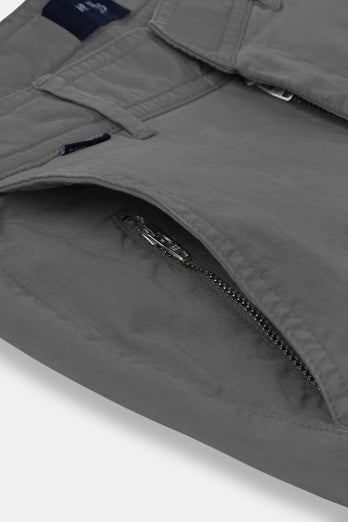 Newmans * Die Longs mid grey stretch cotton men's trousers | MR MARVIS