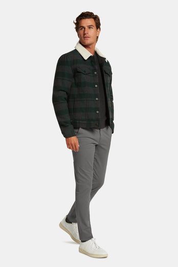 Newmans * Die Longs mid grey stretch cotton men's trousers | MR MARVIS