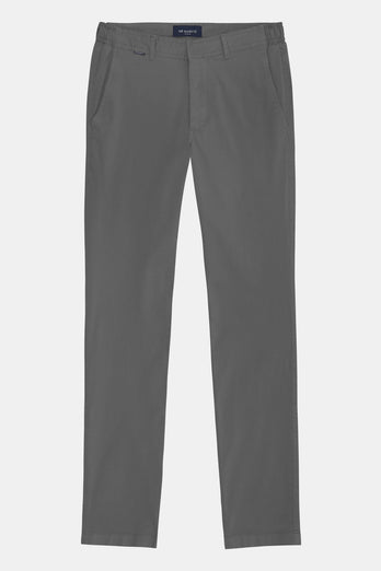 Newmans * Die Longs mid grey stretch cotton men's trousers | MR MARVIS