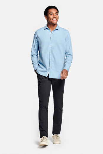 ultra light blue men's denim shirt | MR MARVIS