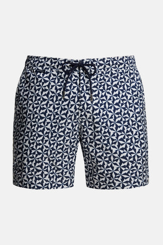 Blue Parasols * Die bedruckten Badeshorts