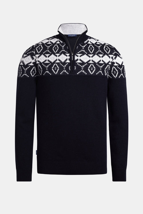 Slaloms * Der Retro Zip-Pullover