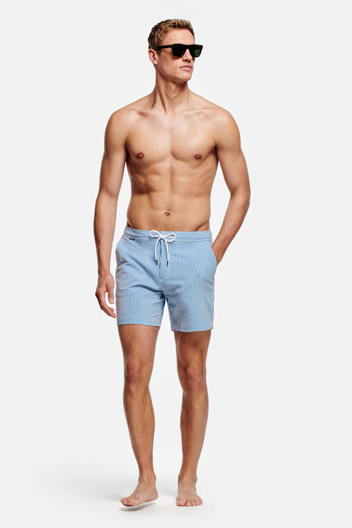 Nautics * Die Seersucker Badeshorts