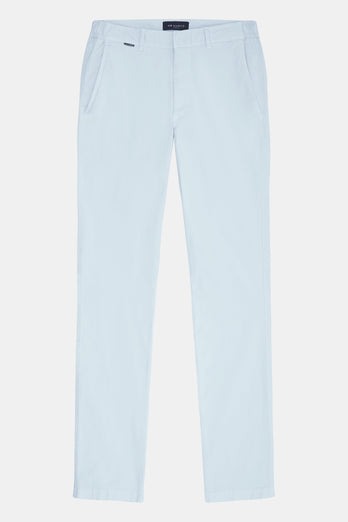 light blue stretch cotton men's trousers | MR MARVIS