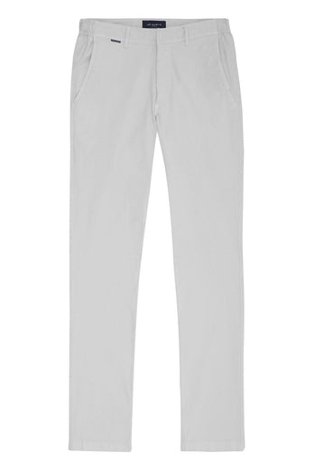 light grey stretch cotton men's trousers | MR MARVIS