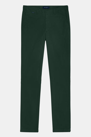 dark green stretch cotton men's trousers | MR MARVIS