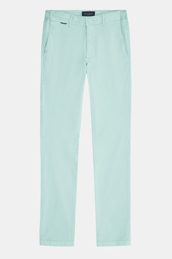 mint green stretch cotton men's trousers | MR MARVIS