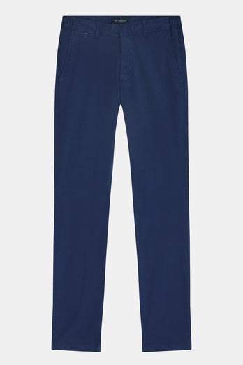 dark blue stretch cotton men's trousers | MR MARVIS